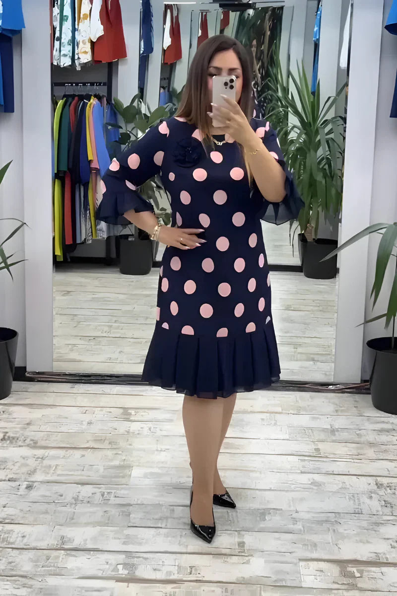 Bleu (À Pois Roses) / 5XL