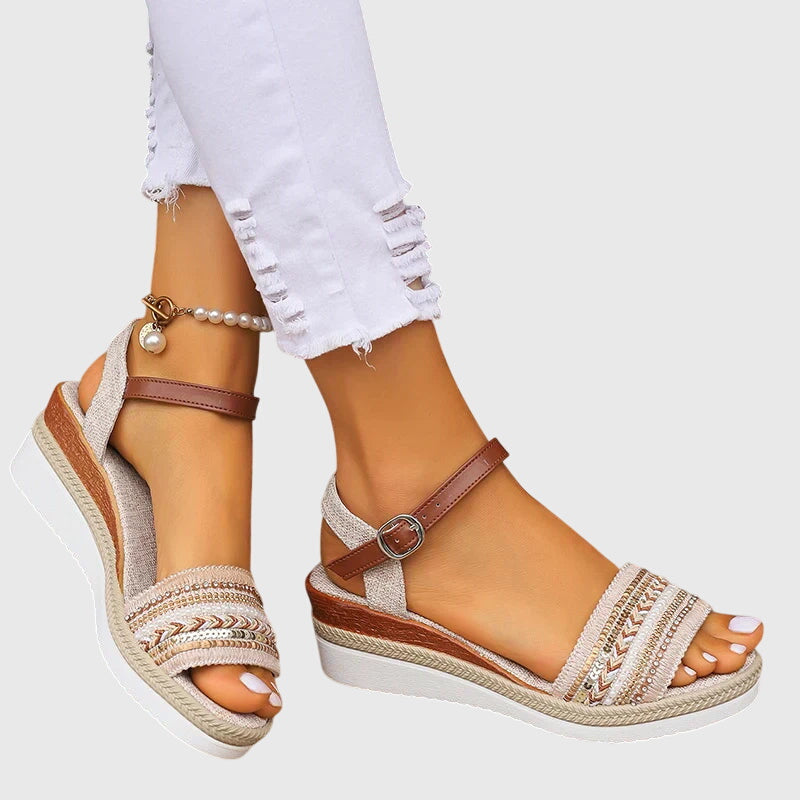 Blanc/Marron / 43