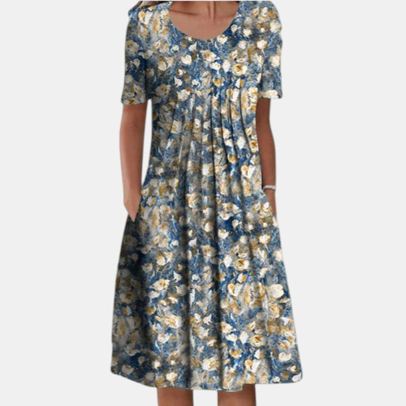 Bleu Floral Clair / 5XL