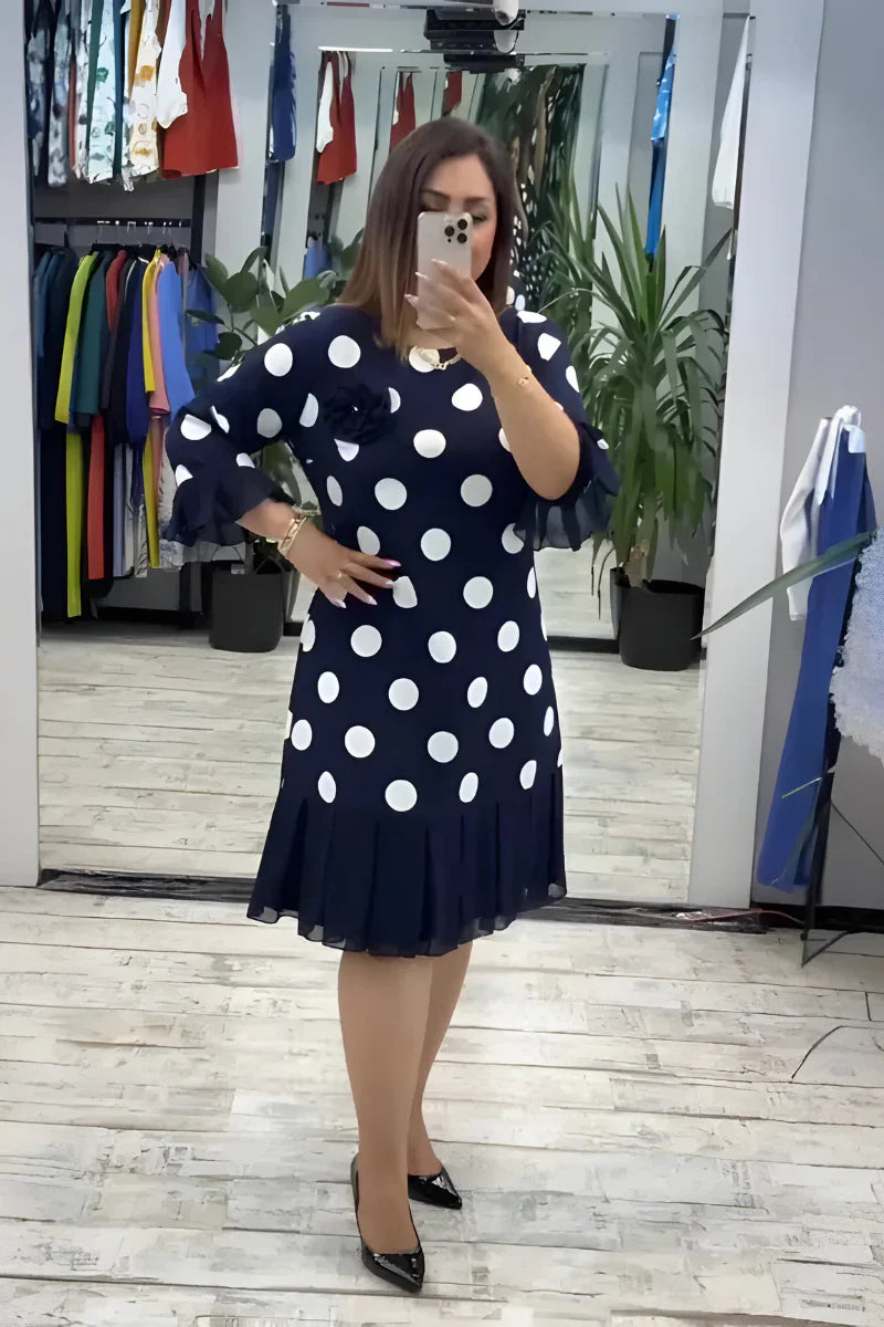 Bleu (À Pois Blancs) / 5XL