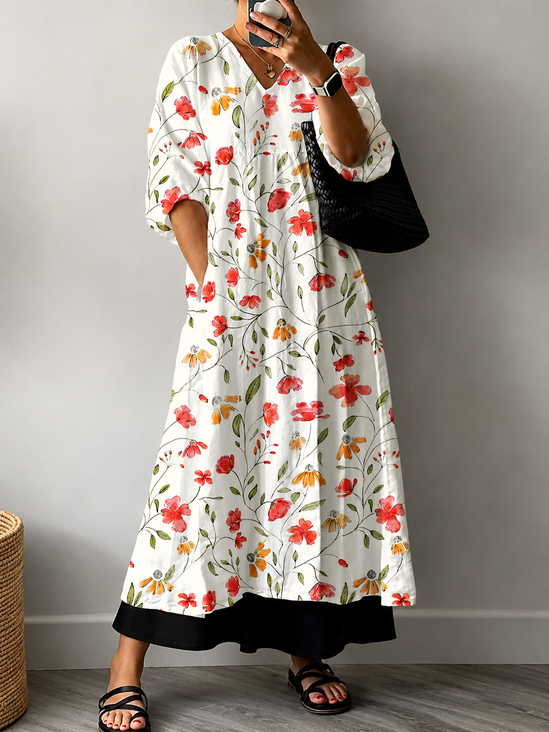 Floral Blanc / 3XL