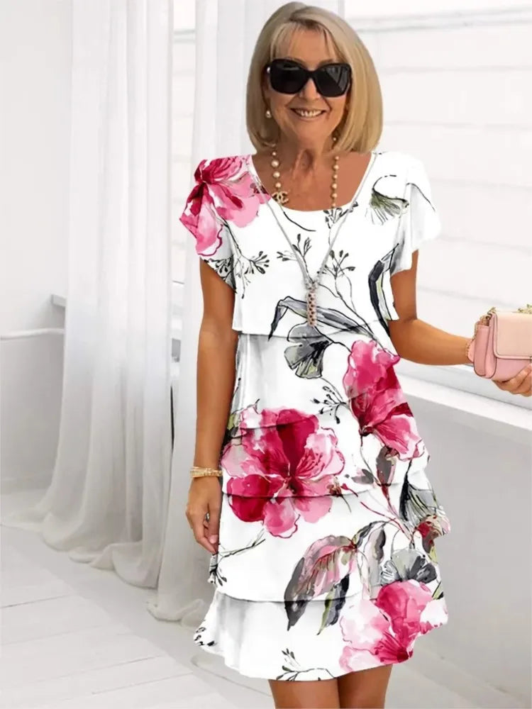Fleurs blanches en poudre / 3XL